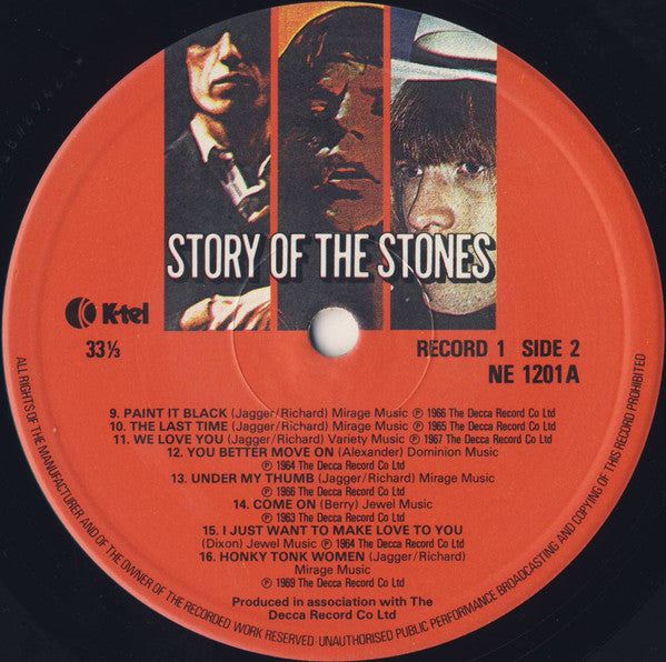 Image of Label Cover of 2xLP - VG+/VG+ - THE ROLLING STONES, Story Of The Stones (K-Tel; NE 1201, UK 1982, Gatefold, Barcoded version), ,  - 1726025E