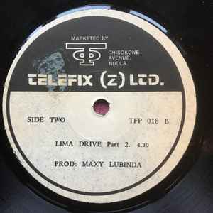 Image of Back Cover of 0754159S: 7" - MAXY LUBINDA, Lima Drive (Telefix (Z) Ltd.; TFP 018, Zambia , Plain sleeve) A Side - G+ / B Side VG+  /G+