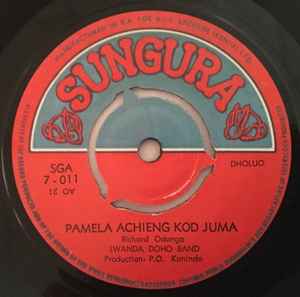 Image of Front Cover of 0754165S: 7" - LWANDA DOHO BAND, Pamela Achieng Kod Juma / Peterlis Nyangao (Sungura; SGA 7-011, Kenya , Plain sleeve, 4 prong centre) Lots of marks on vinyl.  /G