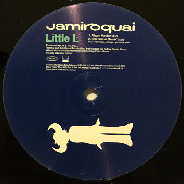 Image of Label Cover of 12" - VG/VG - JAMIROQUAI, Little L (Epic; 49 79638, US 2001), Light marks, edge & ring wear,  - 3346221S
