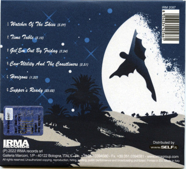 Image of Back Cover of 0834037E: CD - GAZZARA, Gazzara Plays Genesis: Foxtrot (Irma Records; IRM 2087, Italy , Card Sleeve)   EX/VG+