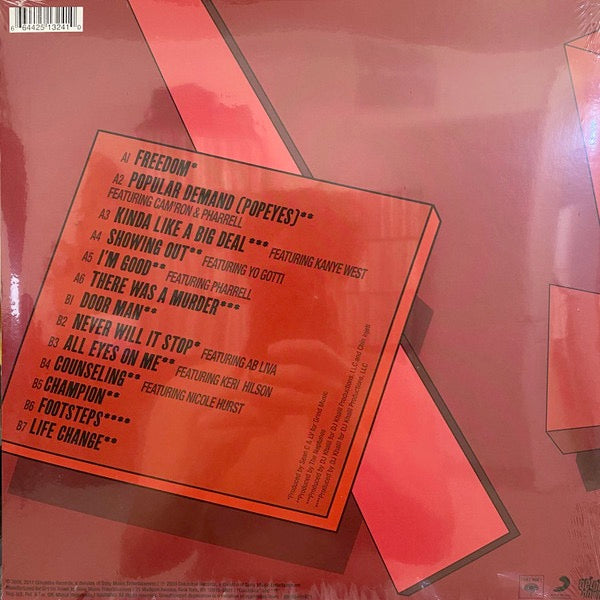 Image of Back Cover of 0814095C: LP - CLIPSE, Til The Casket Drops (Get On Down; GET51324, US 2017 Reissue, Gatefold, Fruit Punch Colored Vinyl. With OBI) Limited Edition No 676/2000. Slight warp, Does not effect play.  EX/VG+