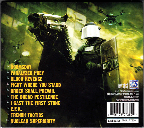 Image of Back Cover of 0754149S: CD - JUNGLE ROT, Order Shall Prevail (Victory Records; VR728, US 2015)   VG+/VG+