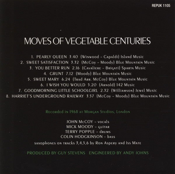 Image of Back Cover of 1734084E: CD - TRAMLINE, Moves Of Vegetable Centuries (Repertoire Records; REPUK 1105, Europe 2008, Card Sleeve)   VG/VG+