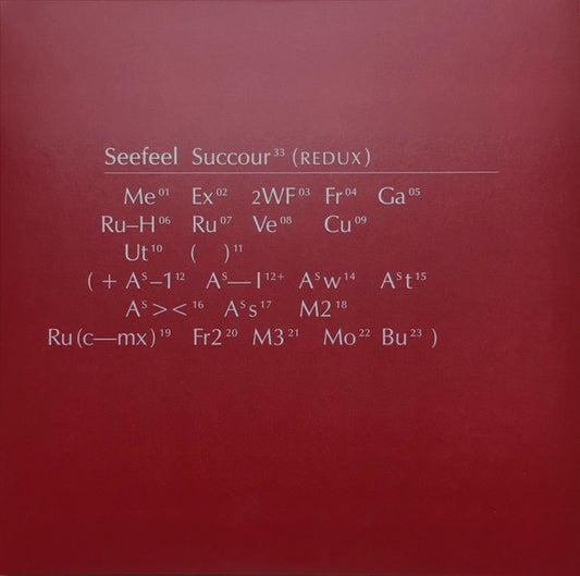 Image of Front Cover of 0834042E: 3xLP - SEEFEEL, Succour (Redux) (Warp Records; WARPLP28R, UK 2021 Reissue, Gatefold, Reissue with No Booklet)   NEW/NEW