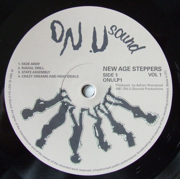 Image of Label of 0814138C: LP - THE NEW AGE STEPPERS, The New Age Steppers (On-U Sound; ONULP1, UK 2021 Reissue, Inner)   NEW/NEW