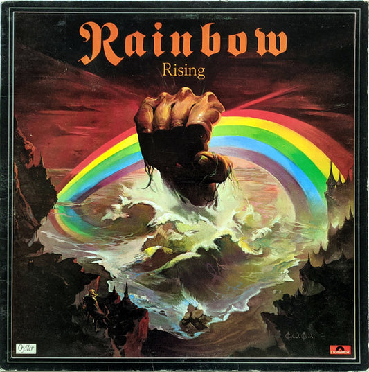 Image of Front Cover of LP - VG/VG+ - RAINBOW, Rainbow Rising (Polydor ; 2490 137, UK 1976, Gatefold), ,  - 0816572C