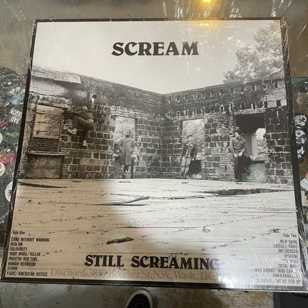 Image of Back Cover of 0834100E: LP - SCREAM, Still Screaming (Dischord Records; DIS 9 V, US Reissue, Insert, Remastered)   NEW/NEW