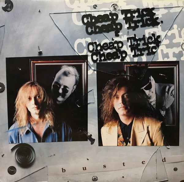 Image of Front Cover of 0814157C: LP - CHEAP TRICK, Busted (Epic; 466876 1, UK 1990, Gold Promo Stamped Sleeve)   VG/VG+