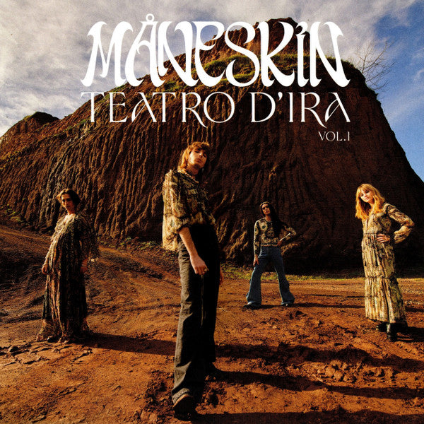 Image of Front Cover of LP - VG+/VG+ - MANESKIN, Teatro D'Ira - Vol.I (Sony Music; 19439872901, Europe 2021, Inner, Light Transparent Orange Vinyl), Still In Opened Shrinkwrap,  - 1746020S