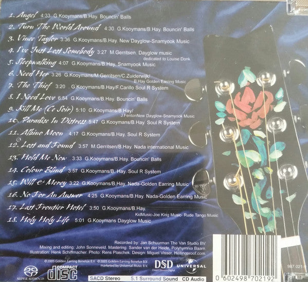 Image of Back Cover of CD - VG/VG - GOLDEN EARRING, Naked III (Universal; 987 021-9, Netherlands 2005, Super Jewel case, SACD, Hybrid, Multichannel, Album, Super Jewel Case ), ,  - 3736155E