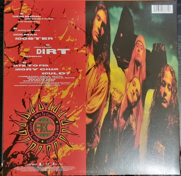 Image of Back Cover of 2xLP - EX/VG+ - ALICE IN CHAINS, Dirt (Columbia; 19439986771, Europe 2022 Reissue, Insert, Yellow Vinyl), ,  - 2626114E