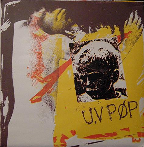 Image of Front Cover of 0724449E: 7" - U.V. P P, Just A Game / No Songs Tomorrow (Pax Records ; PAX 9, UK 1982, Screen Printed) Strong VG+, Sleeve Creased And Worn  G+/VG+