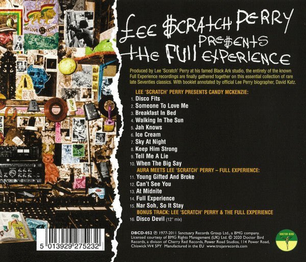 Image of Back Cover of 0854134S: CD - LEE 'SCRATCH' PERRY PRESENTS THE FULL EXPERIENCE, Lee 'Scratch' Perry Presents The Full Experience (Doctor Bird; DBCD-052, UK 2020)   VG+/VG+