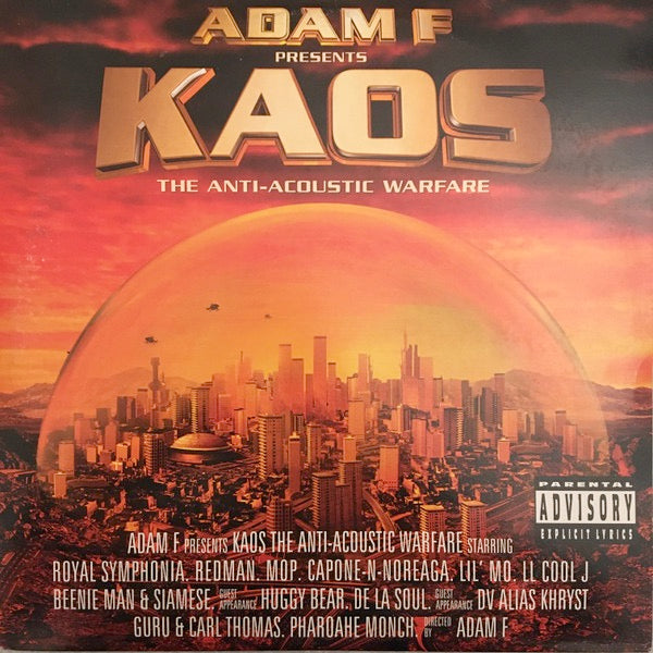 Image of Front Cover of 3xLP - VG+/EX - ADAM F, Kaos The Anti-Acoustic Warfare (EMI; 7243 5 34250 1 2, UK 2001, 3 Inners), Light creasing on edge of sleeve.,  - 4126239E
