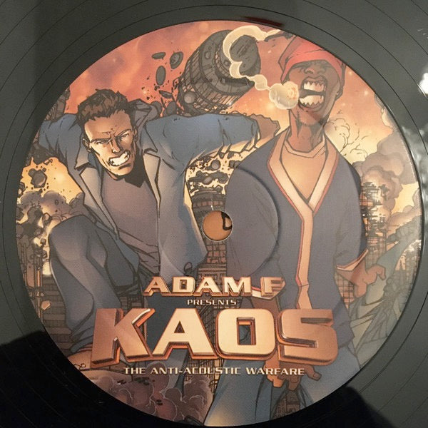 Image of Label Cover of 3xLP - VG+/EX - ADAM F, Kaos The Anti-Acoustic Warfare (EMI; 7243 5 34250 1 2, UK 2001, 3 Inners), Light creasing on edge of sleeve.,  - 4126239E