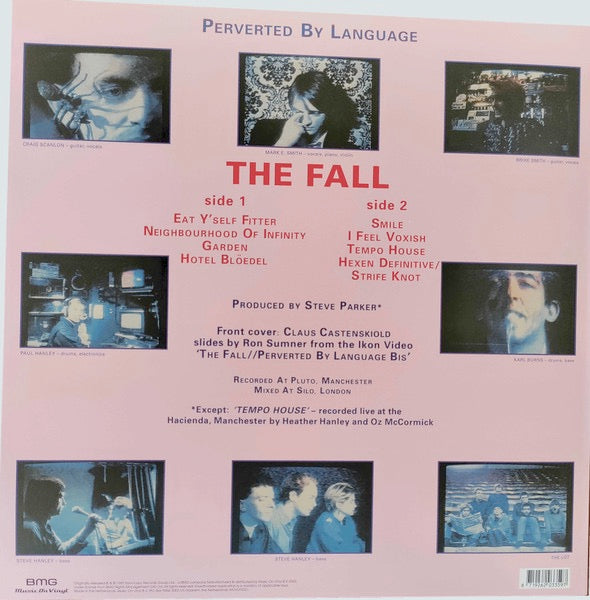 Image of Back Cover of 5114432C: LP - THE FALL, Perverted By Language (Music On Vinyl; MOVLP3321, Europe 2024 Reissue, Insert)   NEW/NEW