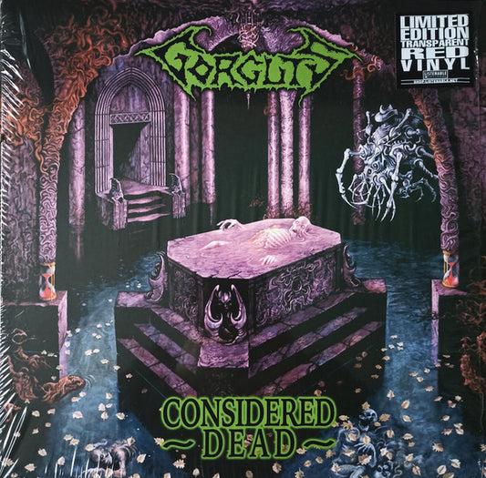 Image of Front Cover of 0934045E: LP - GORGUTS, Considered Dead (Listenable Records; POSH336, France 2021, Insert, Red Transparent vinyl)   NEW/NEW