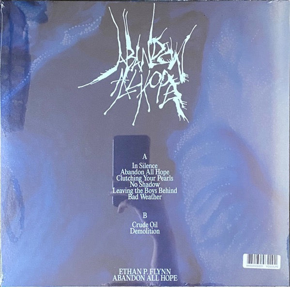 Image of Back Cover of LP - VG+/VG+ - ETHAN P. FLYNN, Abandon All Hope (Young; YO322, UK & Ireland 2023, Inner, Print, Transparent Blue Vinyl), ,  - 3846288S