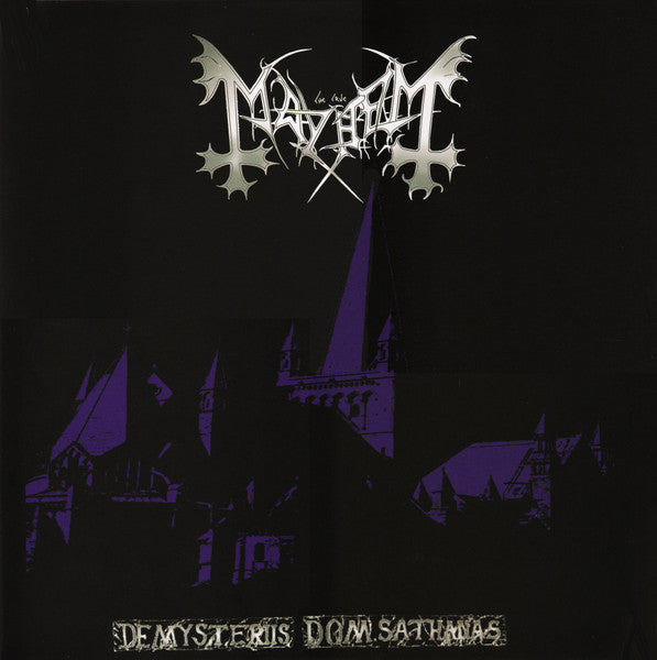 Image of Front Cover of 0934161E: LP - MAYHEM, De Mysteriis Dom Sathanas (Back On Black; BOBV048LP, UK 2020 Reissue, Gatefold, Purple Transparent Vinyl)   NEW/NEW