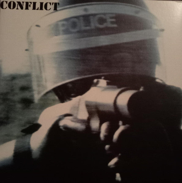 Image of Front Cover of 0934168E: LP - CONFLICT, The Ungovernable Force (Cherry Red Records; none, UK 2021 Reissue, Gatefold, Inner, Limited Edition Blue Transparent Vinyl)   NEW/NEW