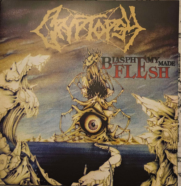 Image of Front Cover of 1934066E: LP - CRYPTOPSY, Blasphemy Made Flesh (Back On Black; BOBV1087LPLTD, UK 2023 Reissue, Gatefold, Clear Vinyl)   NEW/NEW