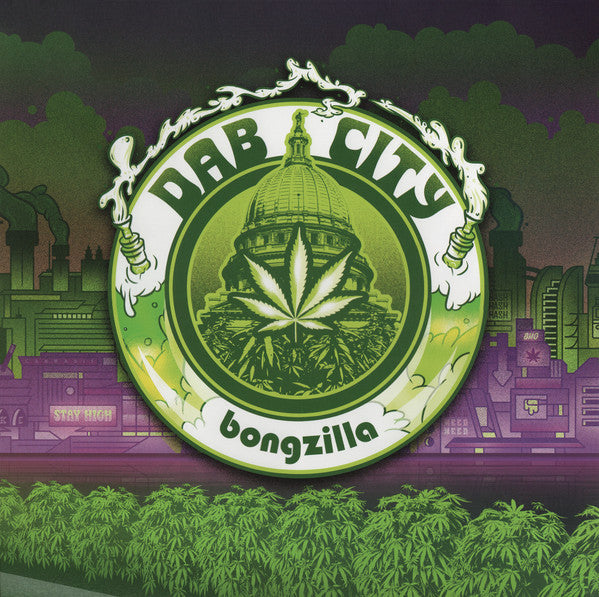 Image of Front Cover of 0914360C: LP - BONGZILLA, Dab City (Heavy Psych Sounds; HPS274, Italy 2023, Black Vinyl)   NEW/NEW