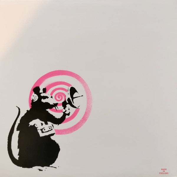 Image of Back Cover of 0924090E: LP - DIRTY FUNKER, Future (Spirit Recordings; DF007, UK 2008, Pink Radar Banksy Cover) Strong VG, Two Barcode Stickers on Front Sleeve, No Hype Sticker. Minor Ring Wear  VG/VG