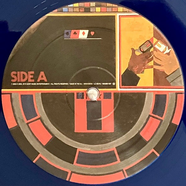 Image of Label Cover of LP - VG+/VG+ - THE STROKES, Room On Fire (RCA; 19658801681, Europe 2023 Reissue, Inner, Blue Vinyl), Sleeve still in opened stickered shrinkwrap,  - 4416617C