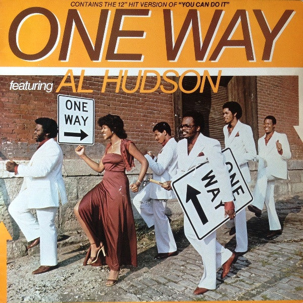 Image of Front Cover of 4114529C: LP - ONE WAY FEATURING AL HUDSON, One Way Featuring Al Hudson (MCA Records; MCF 3043, UK 1979) Sleeve partly shrink-wrapped with wear at opening and corners  VG/VG+