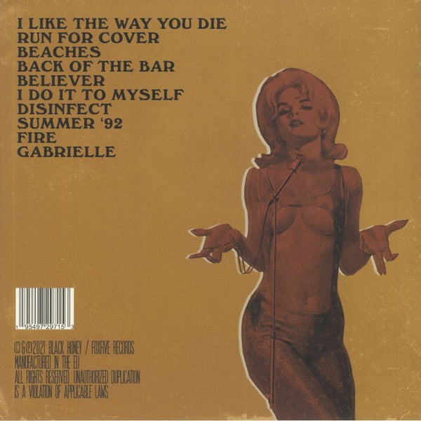Image of Back Cover of 3645353S: LP - BLACK HONEY, Written & Directed (Foxfive Records; WAD0007, UK 2021, Gold Vinyl)   VG/VG+