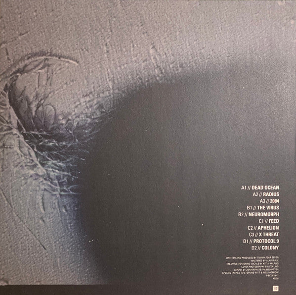 Image of Back Cover of 0944270S: LP - TOMMY FOUR SEVEN, Veer (47; 47020, Germany 2019, Gatefold, Crystal Clear Vinyl Edition.)   VG+/VG+