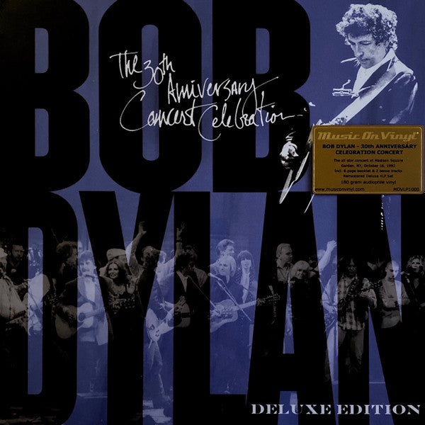 Image of Front Cover of 4xLP - G+/G+ - BOB DYLAN, The 30th Anniversary Concert Celebration (Columbia; 8718469535422, Europe 2014 Reissue, Box Set, Booklet & 4 Inners, Remastered, Deluxe Edition), Scuffs and edge wear on box. Box cover has some seam splits. Light marks on disc.,  - 1946091S