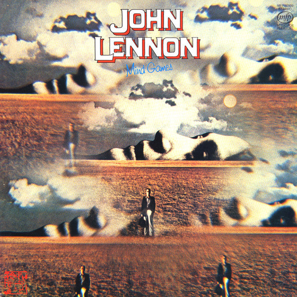 Image of Front Cover of LP - VG/VG+ - JOHN LENNON, Mind Games (Music For Pleasure; MFP 50509, UK 1980 Reissue, Company Inner), Name Written in Black Marker on Rear Sleeve,  - 2626120E