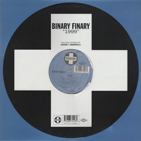 Image of Front Cover of 4624176E: 12" - BINARY FINARY, 1999 (Positiva; 12TIV-118, UK 1999, Titled Company Sleeve) sleeve creased  on back and mark on front from an old price sticker.  VG/VG