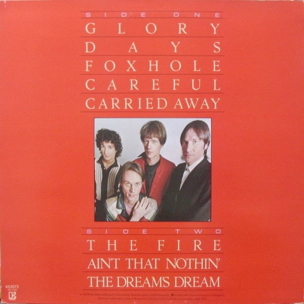 Image of Back Cover of LP - VG/G+ - TELEVISION, Adventure (Elektra; K52072, UK 1978, Red Insert, Red Vinyl), Hairlines,  - 3716205C