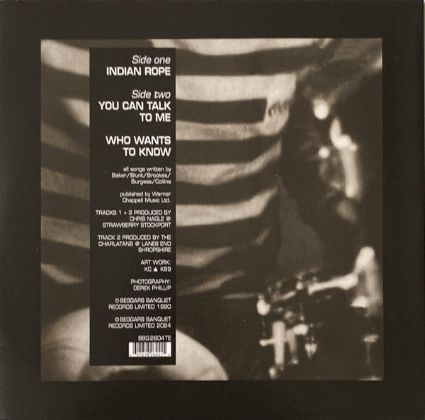 Image of Back Cover of 1714194C: LP - THE CHARLATANS, Indian Rope (Beggars Banquet; BBQ2604TE, Worldwide 2024, Picture Disc)   NEW/NEW