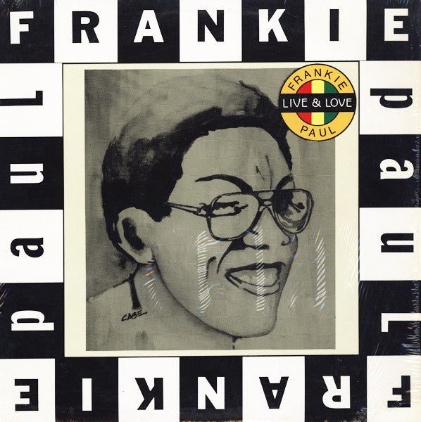 Image of Front Cover of 0914479C: LP - FRANKIE PAUL, Live & Love (Jammy's Records; VPRL-1055, UK & US 1989) Pretty much unplayed.  EX/VG+