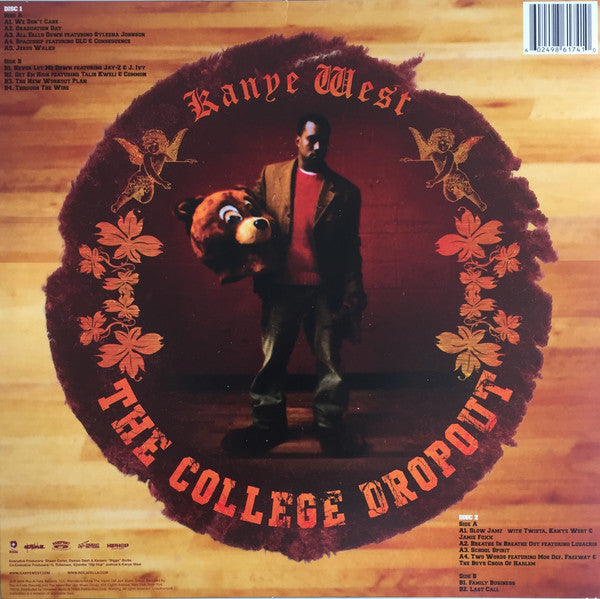 Image of Back Cover of 2xLP - VG+/VG+ - KANYE WEST, The College Dropout (Roc-A-Fella Records; B0002030-01, US Reissue, Insert), ,  - 2346257S