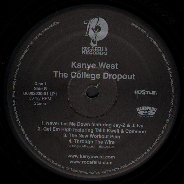 Image of Label Cover of 2xLP - VG+/VG+ - KANYE WEST, The College Dropout (Roc-A-Fella Records; B0002030-01, US Reissue, Insert), ,  - 2346257S