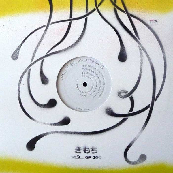 Image of Front Cover of 1044223S: 12" - AREA, Amalgam EP (Kimochi; KIMOCHI 6, US 2012, Hand painted sleeve,)   VG+/VG