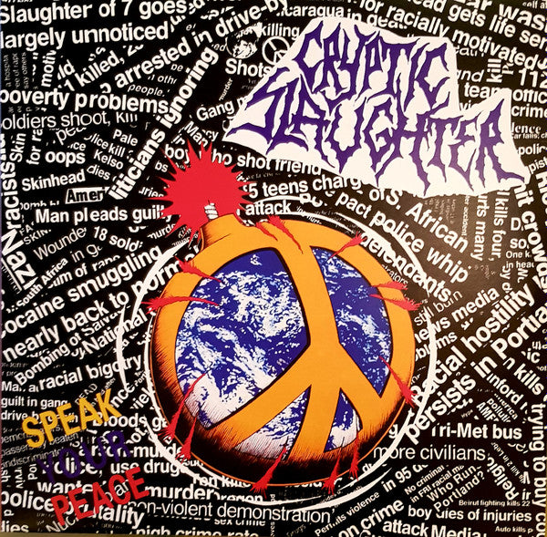 Image of Front Cover of 1054011S: LP - CRYPTIC SLAUGHTER, Speak Your Peace (Radiation Reissues; RRS168, Italy 2022 Reissue, Insert)   NEW/NEW