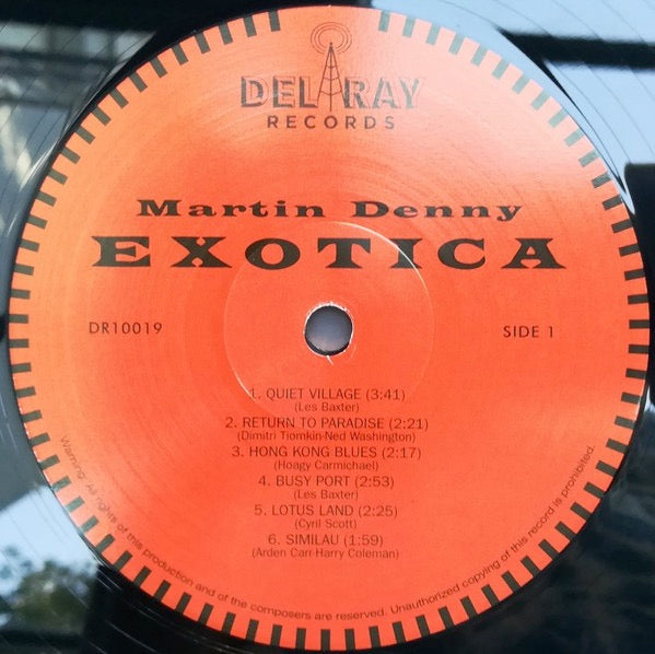 Image of Label of 3614377C: LP - MARTIN DENNY, Exotica (Del Ray Records; DR10019, Europe 2018 Reissue, 180 Gram Vinyl)   NEW/NEW