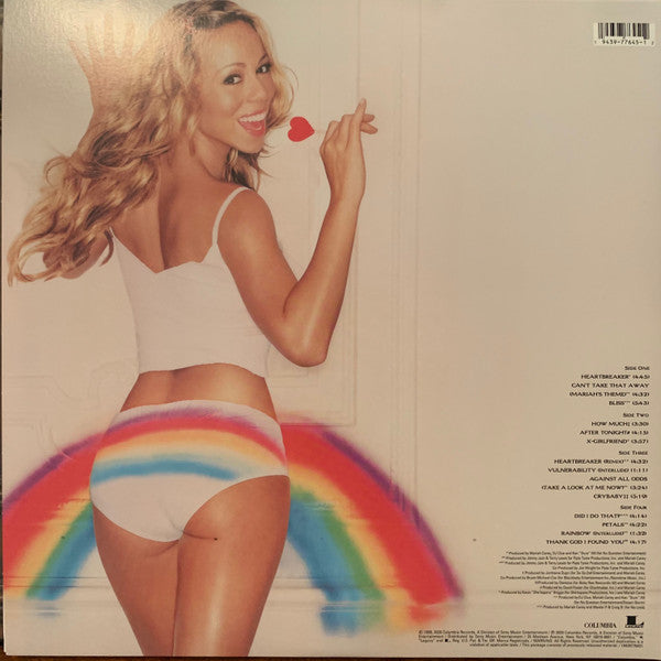 Image of Back Cover of 1044267S: 2xLP - MARIAH CAREY, Rainbow (Columbia; 19439776451, US 2020, Gatefold, 2 Inners, Limited Red Vinyl)   EX/EX