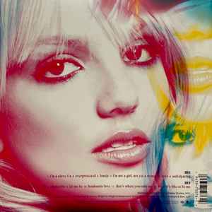 Image of Back Cover of 1344085S: LP - BRITNEY SPEARS, Britney (Jive ; 19075938731, US 2020 Reissue, Inner, Limited Edition, Clear With Blue & Yellow Splatter) Inner Split   VG+/VG+