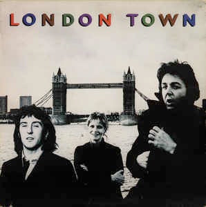 Image of Front Cover of 3624167E: LP - WINGS, London Town (Parlophone; PAS 10012, UK 1978, Inner, Poster)   VG+/VG+