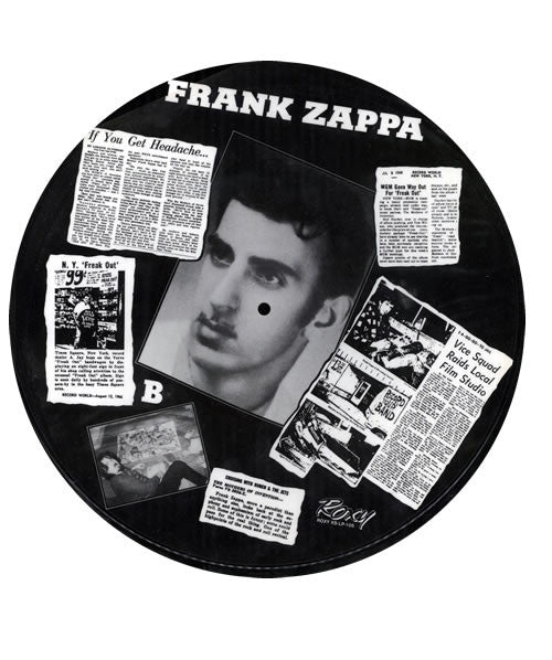 Image of Back Cover of 1024318E: LP - FRANK ZAPPA, Incredibly Frank (Roxy Records; ROXY XS-LP-105, UK , Clear Plastic Sleeve)   G+/VG