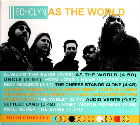 Image of Front Cover of 1054197S: CD - ECHOLYN, As The World (Velveteen Records; VR 00011, US 2005)   VG+/VG+