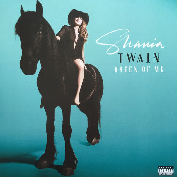 Image of Front Cover of 1144045S: LP - SHANIA TWAIN, Queen Of Me (Republic Nashville; 00602448764485, Europe 2023, Inner, Blue Vinyl)   VG+/VG+