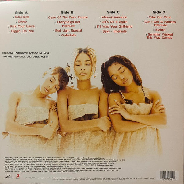 Image of Back Cover of 2xLP - EX/EX - TLC, CrazySexyCool (Sony Music Commercial Music Group; 19075995641, UK 2019 Reissue, Gatefold, Red Vinyl), ,  - 3726241E